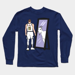 Nikola Jokic Mirror GOAT Long Sleeve T-Shirt